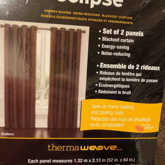 Other Blackout Curtains Costco 2 Panels Brown Poshmark